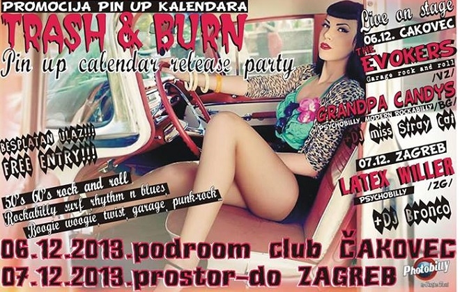 Promocija Trash&Burn Pin-up kalendara