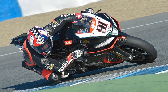 TestApriliaRacing Haslam