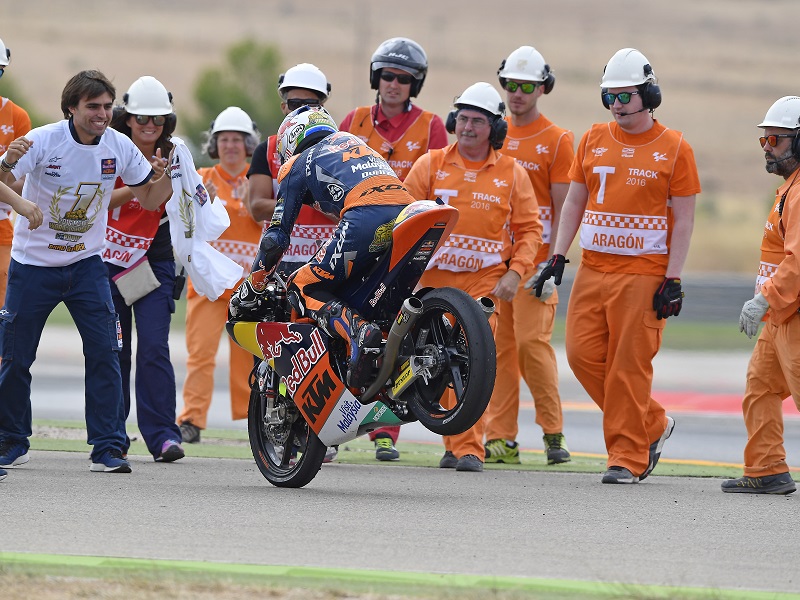 Brad Binder Team KTM RC250 GP Aragon 2016