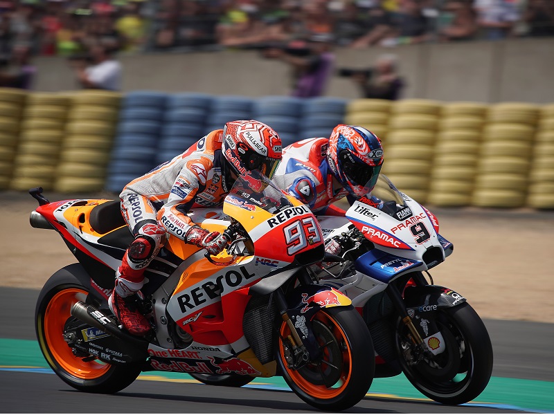 marc marquez and danilo petrucci french gp