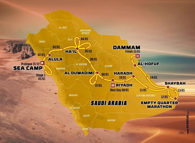 Dakar 2023 ruta